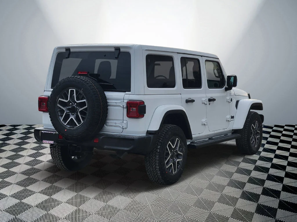 New 2025 Bright White Clear-Coat Exterior Paint Jeep Sahara image 5