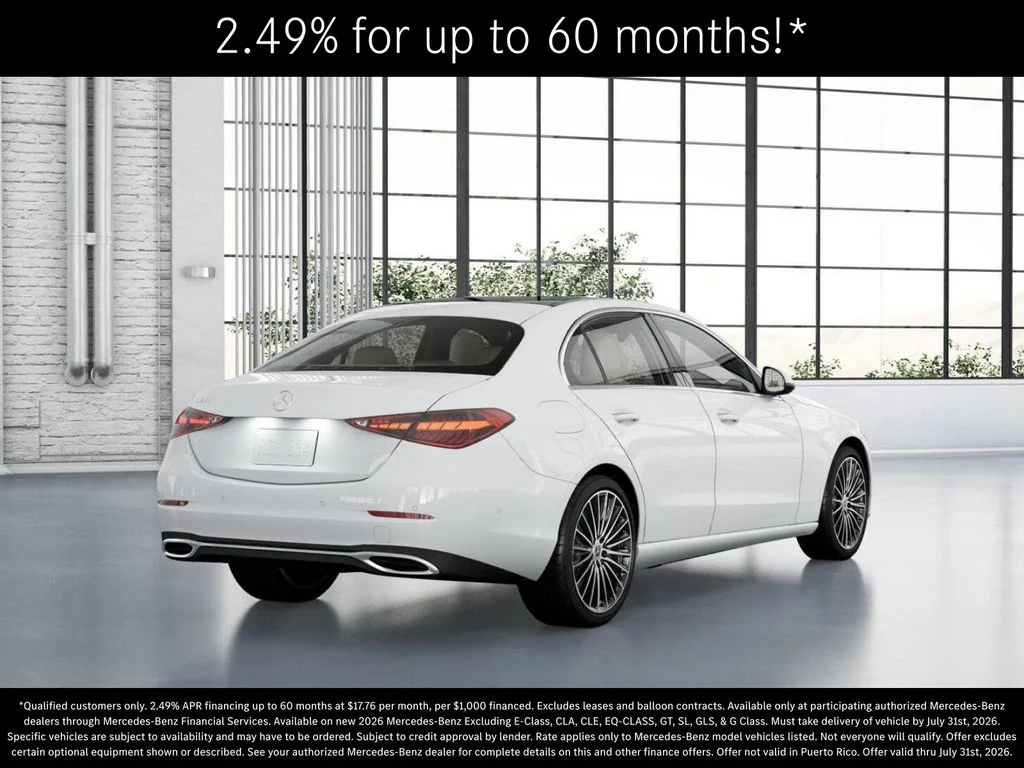 New 2026 Polar White Mercedes-Benz C 300 image 22