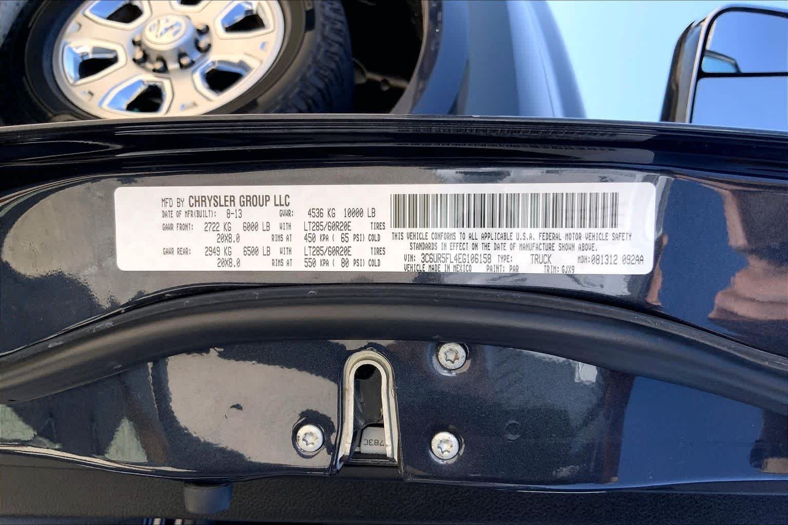 Used 2014 Maximum Steel Metallic Clearcoat Ram Laramie image 36