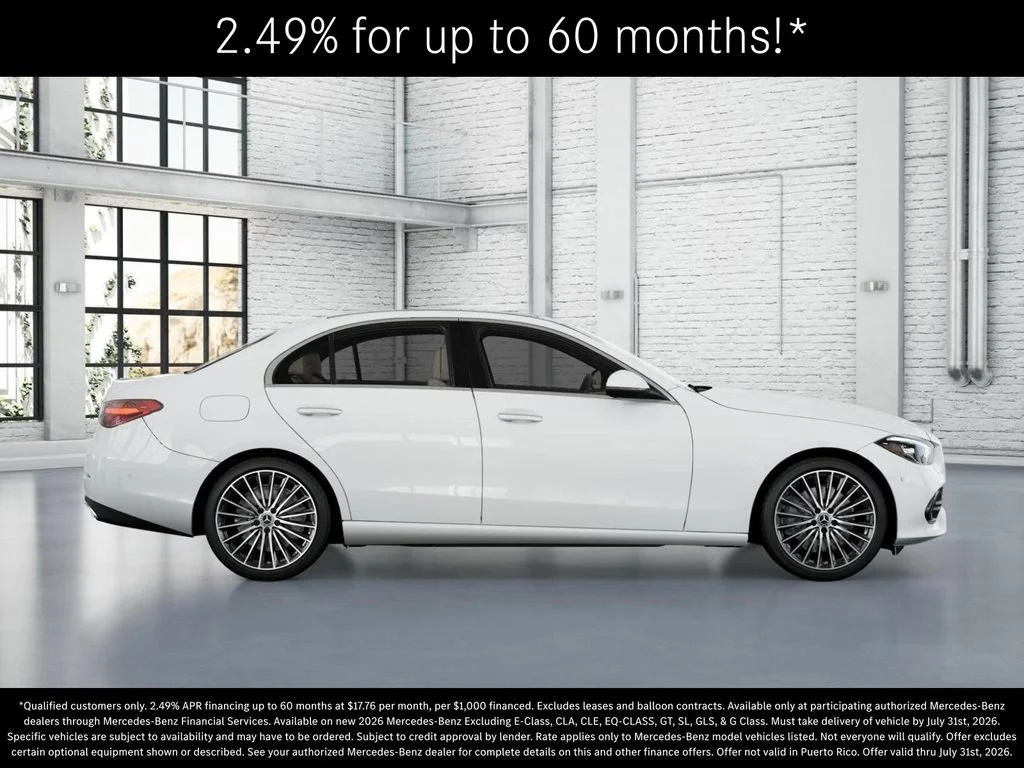 New 2026 Polar White Mercedes-Benz C 300 image 58