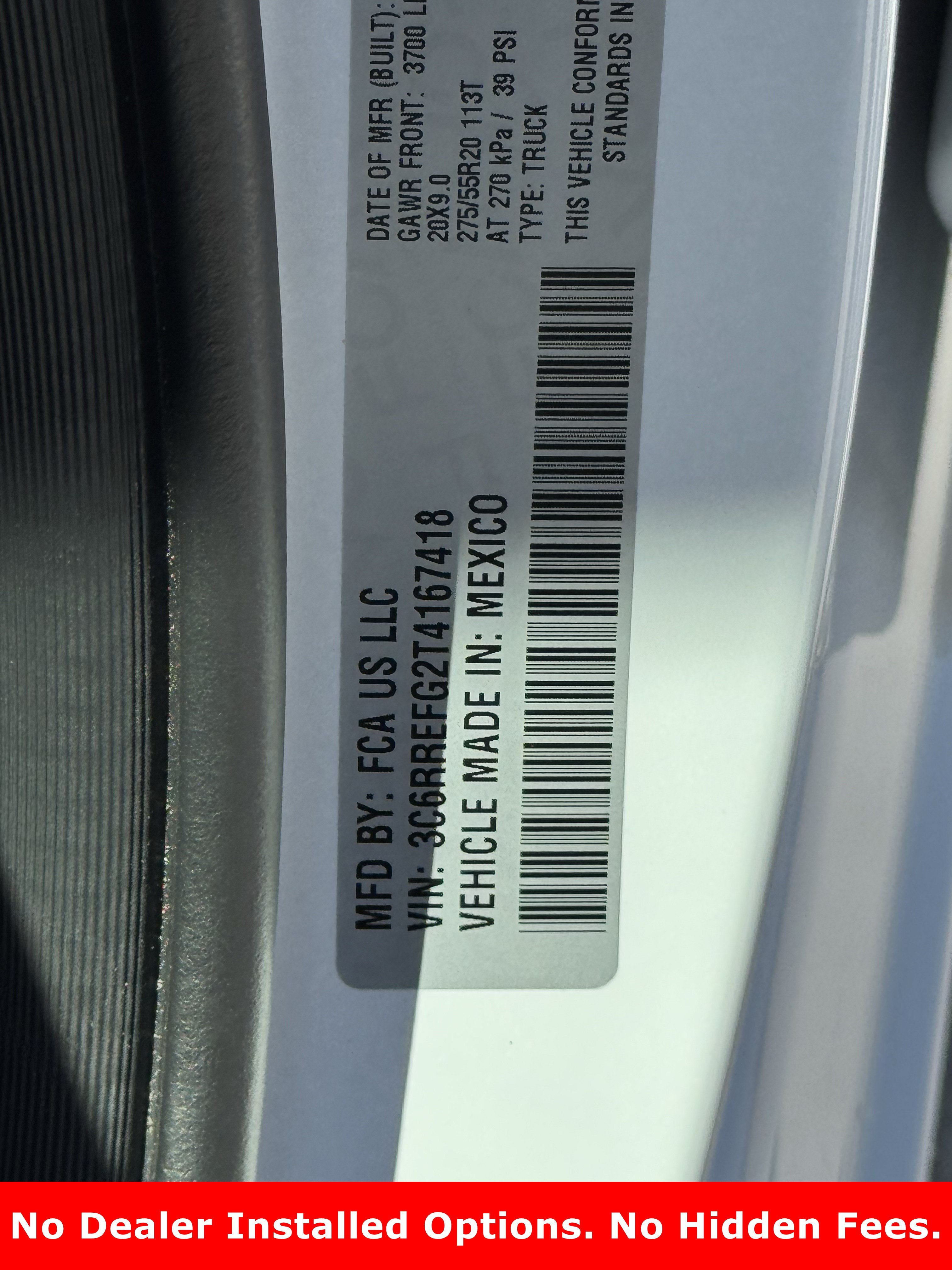 New 2026 Bright White Clear-Coat Exterior Paint RAM Lone Star image 21