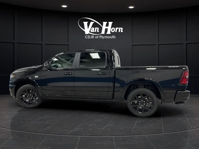 New 2026 Diamond Black Crystal Pearl-Coat Exterior Paint RAM Laramie image 4