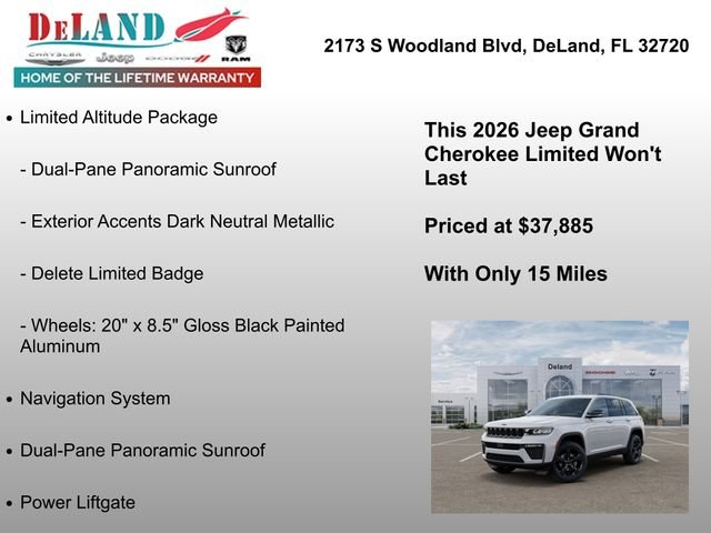 New 2026 Bright White Clear-Coat Exterior Paint Jeep Limited image 6