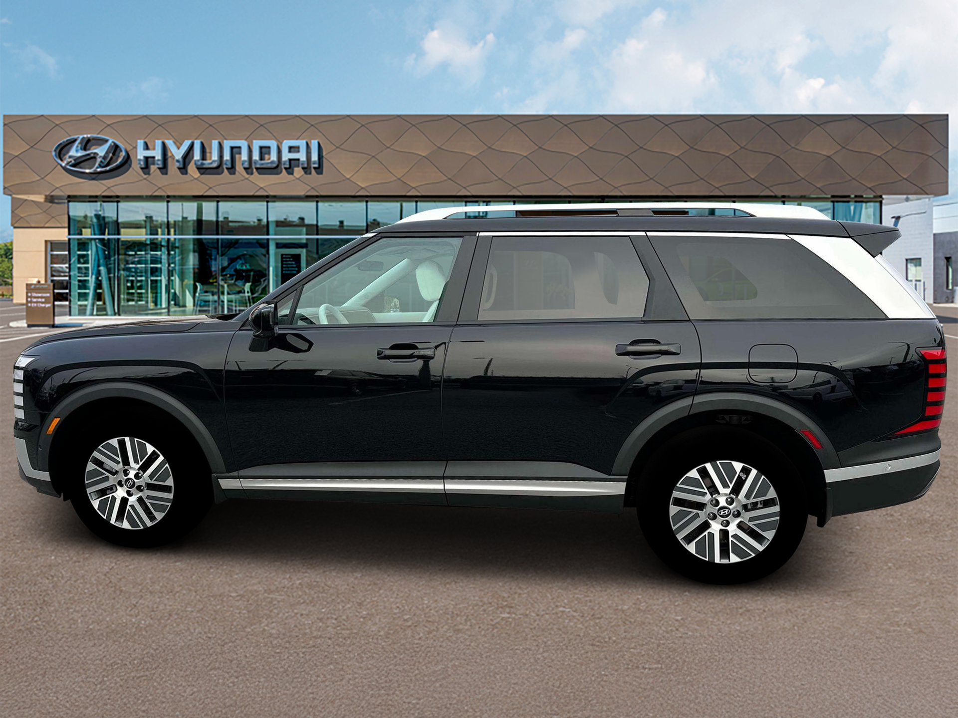 New 2026 Abyss Black Pearl Hyundai Blue SEL Premium 7P image 3