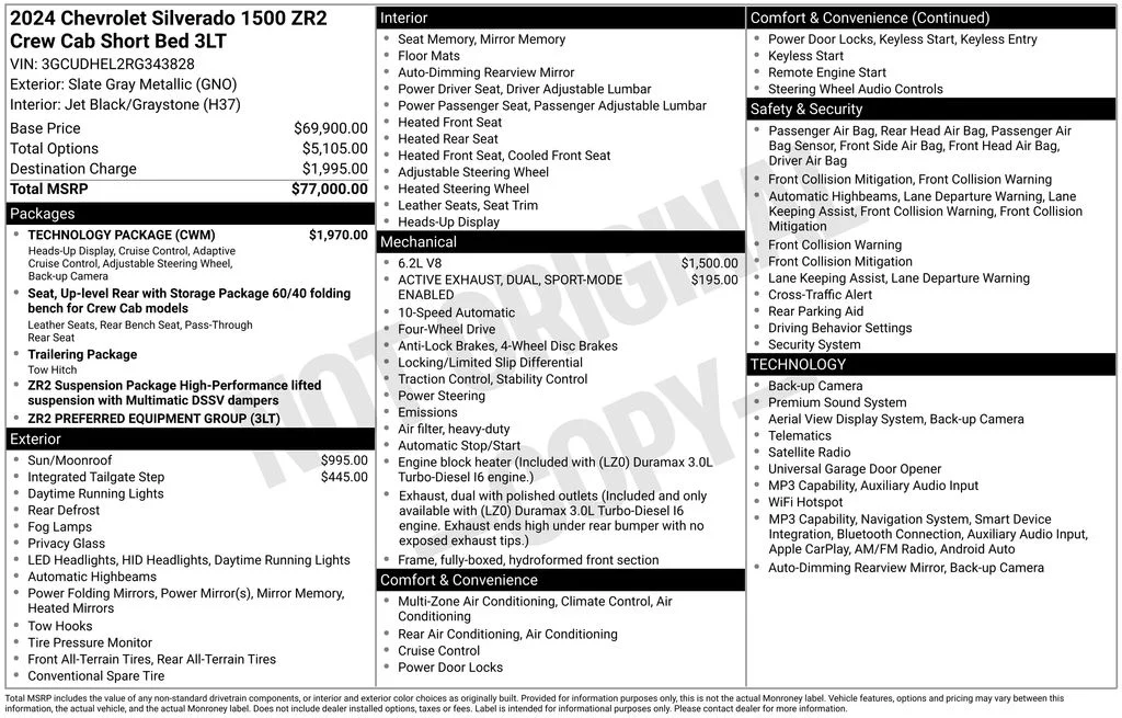Used 2024 Gray Chevrolet ZR2 image 39