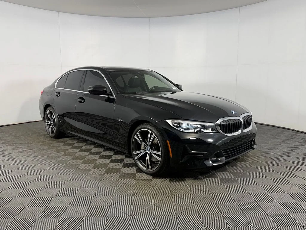 Certified Used 2022 Black BMW 330e iPerformance image 2