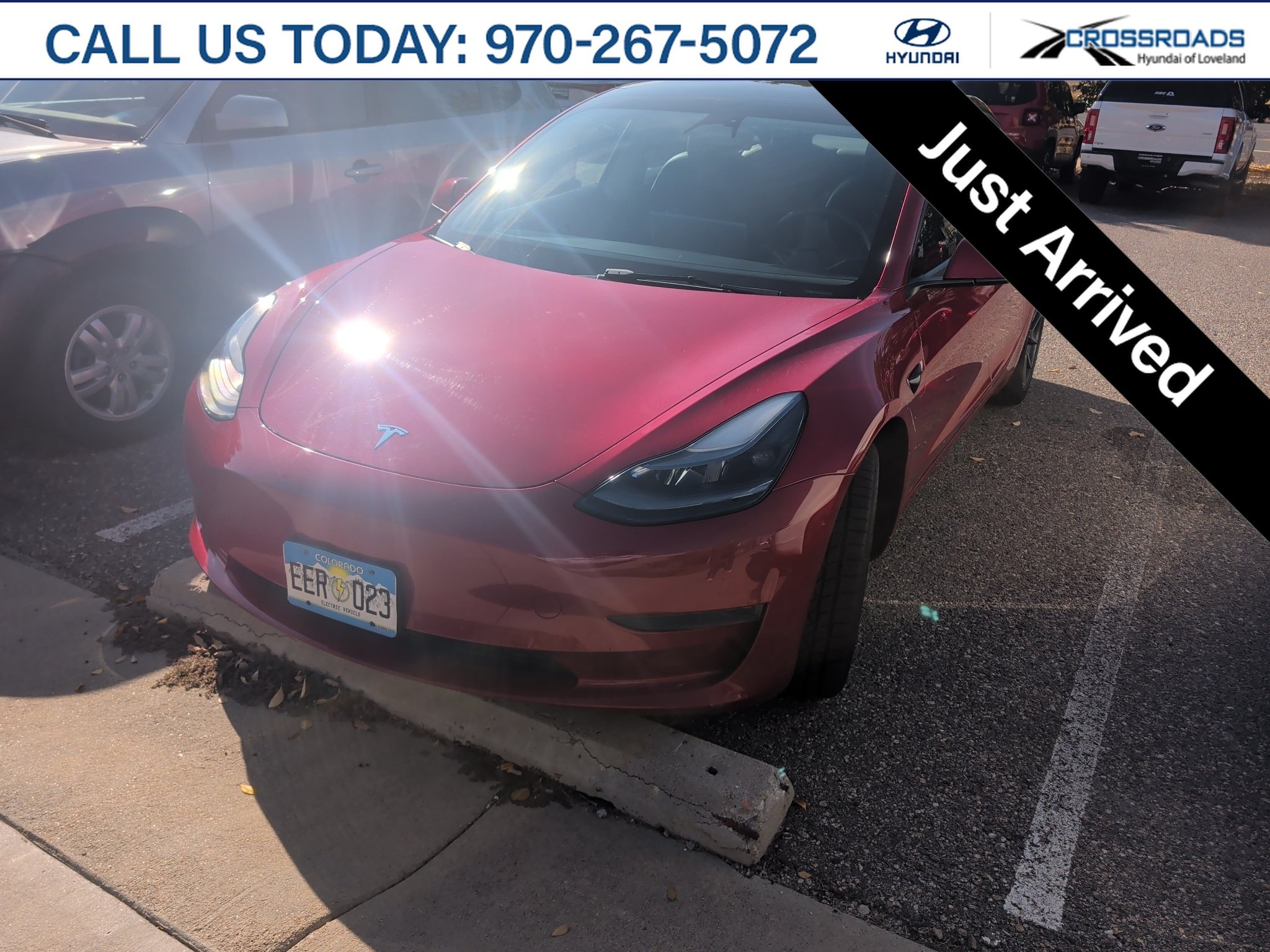 Used 2023 Red Multi-Coat Tesla Base image 1