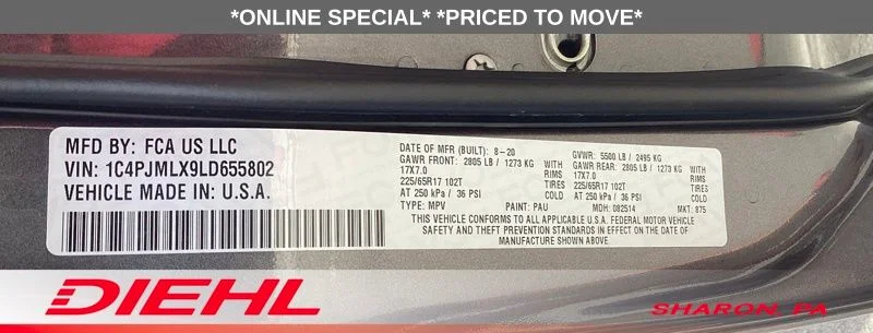 Used 2020 Granite Crystal Clearcoat Metallic Jeep Latitude Plus image 10