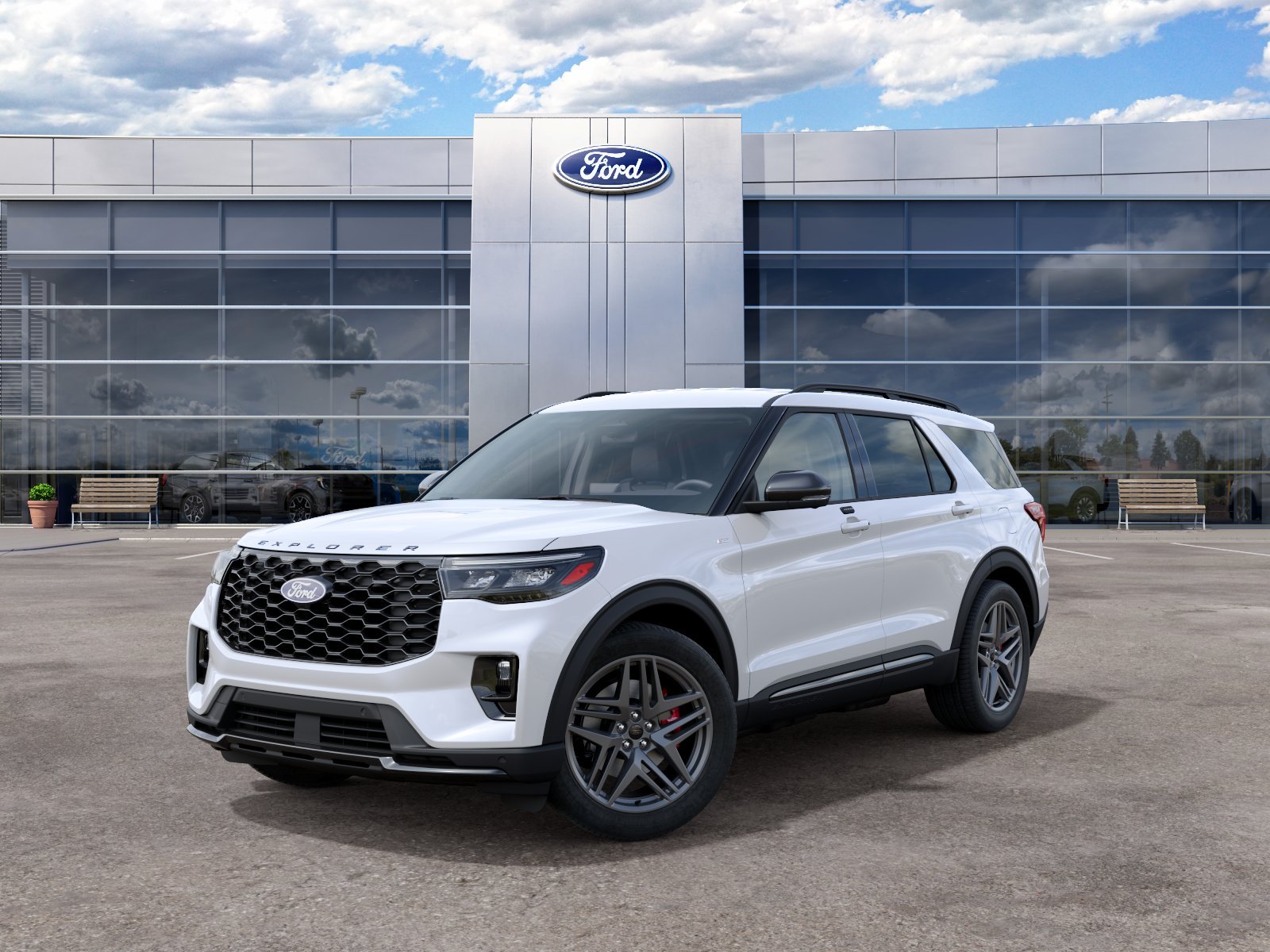New 2027 Star White Metallic Tri-Coat Ford ST-Line image 2
