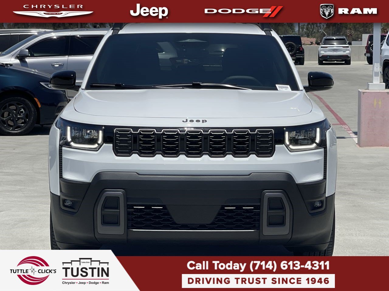 New 2026 Bright White Clear-Coat Exterior Paint Jeep Limited image 2