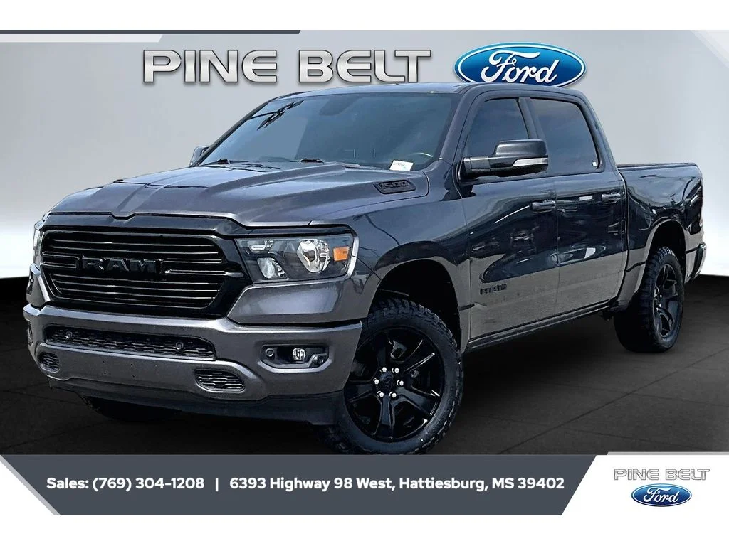 Used 2021 Granite Crystal Clearcoat Metallic Ram Big Horn image 9