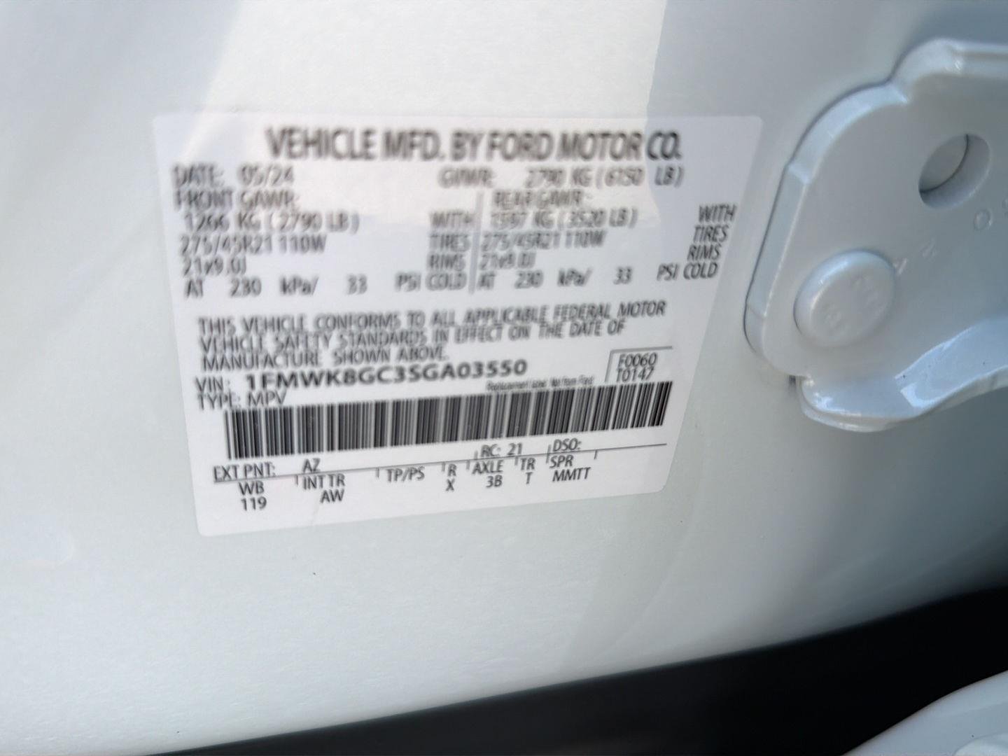 Used 2025 Star White Metallic Tri-Coat Ford ST image 45