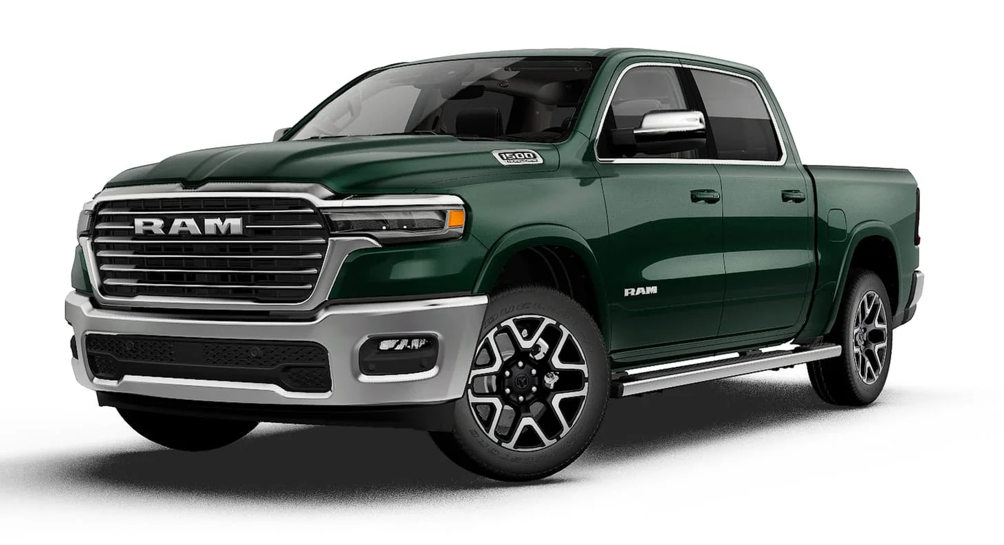 New 2027 Serrano-Green Metallic Exterior Paint RAM LARAMIE image 13