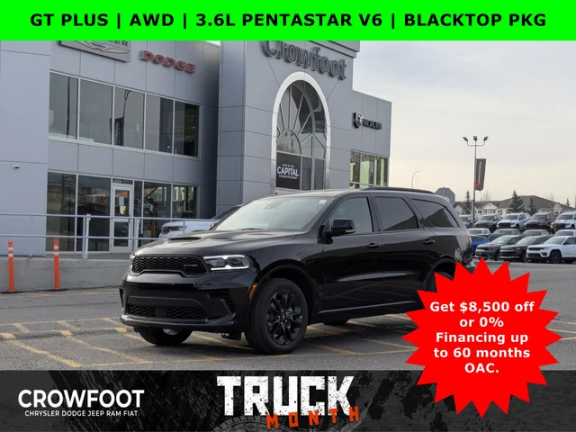 2026 Dodge Durango GT Plus - AWD  3.6L PENTASTAR V6  BLACKTOP PKG