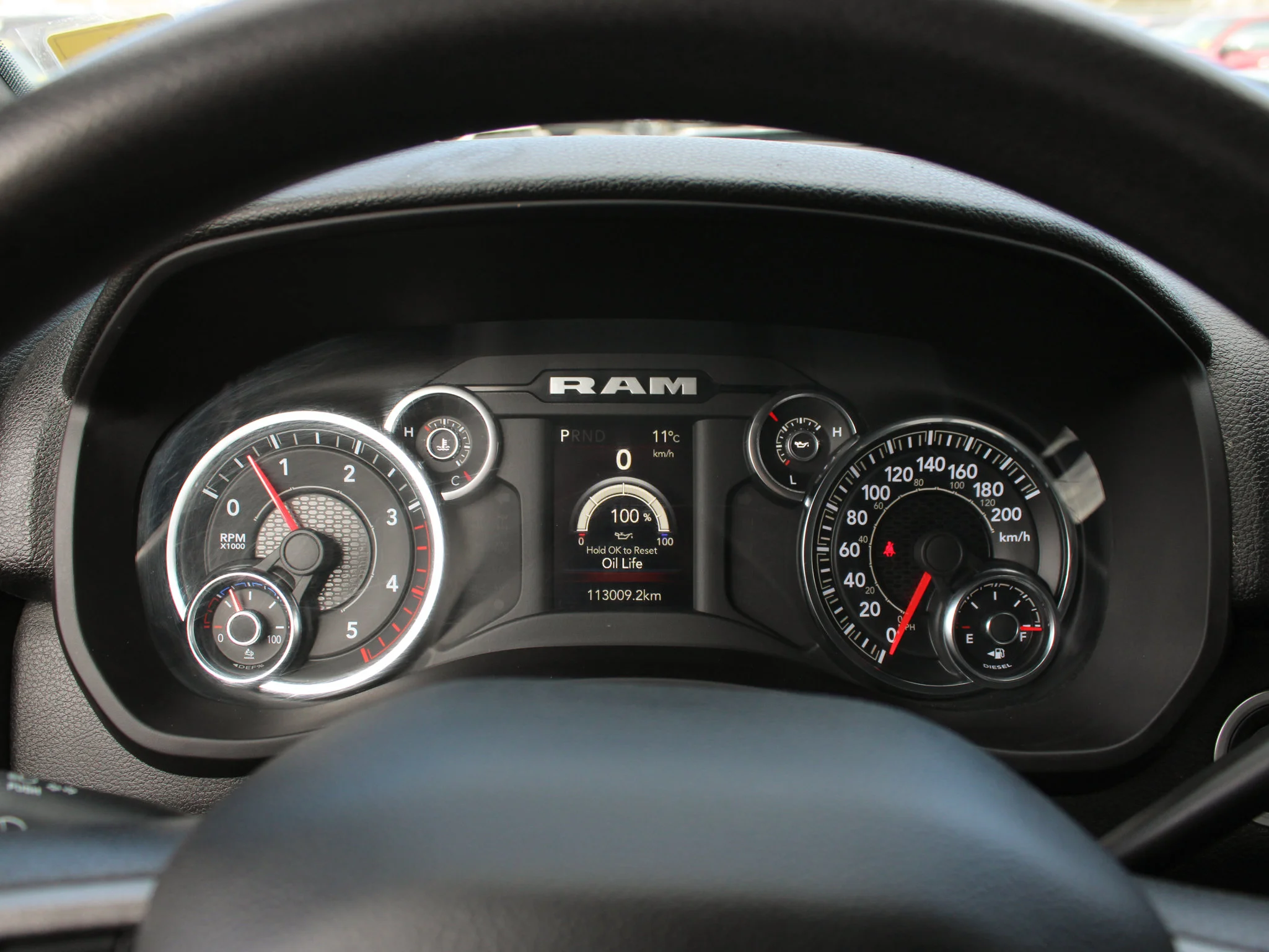 Certified Used 2023 Black RAM Tradesman * No Accidents | Diesel | Rear Air Suspension | Bedliner | Apple CarPlay | Backup Camera image 7