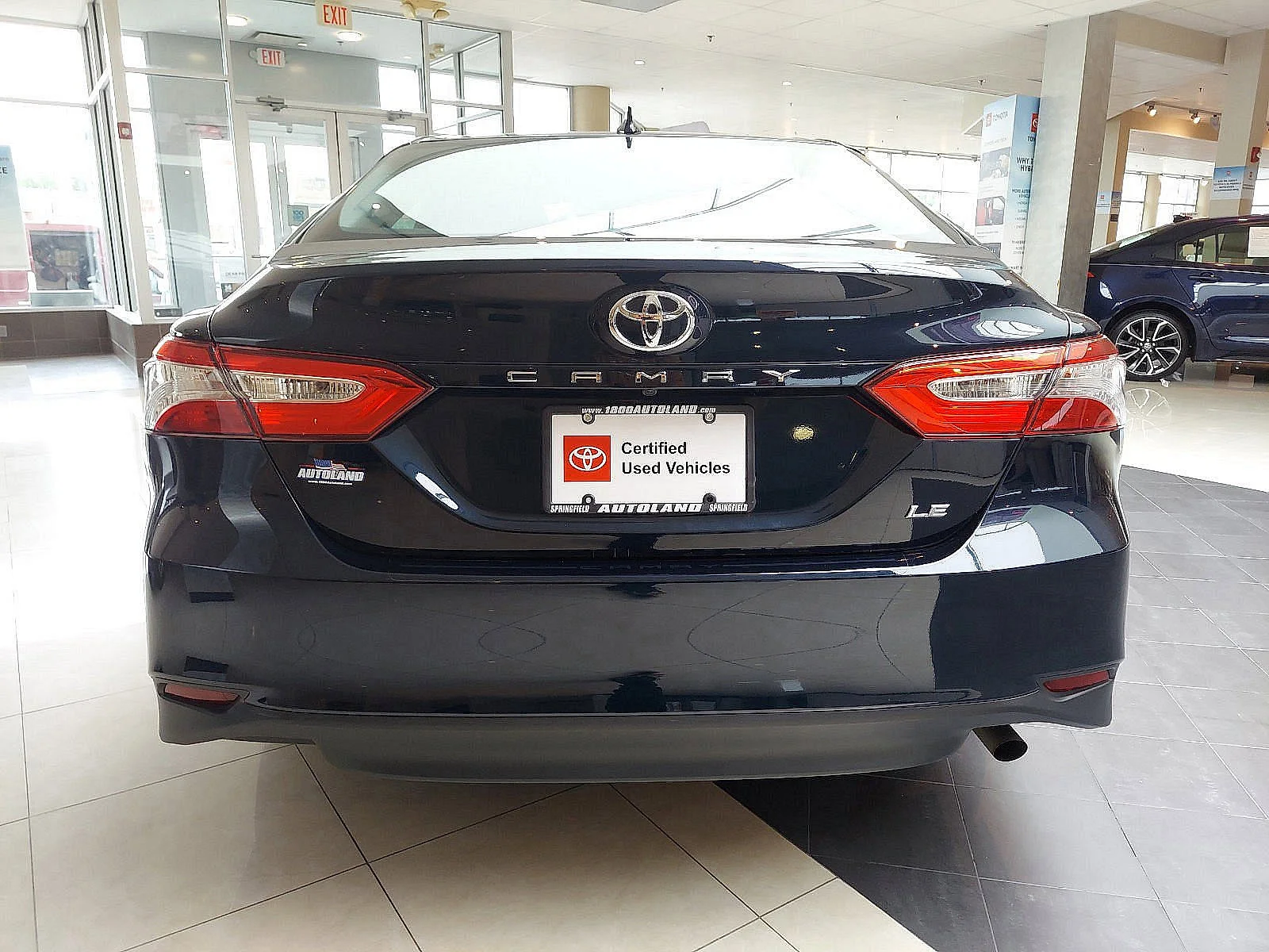 Used 2019 Blue Streak Metallic Toyota LE image 5