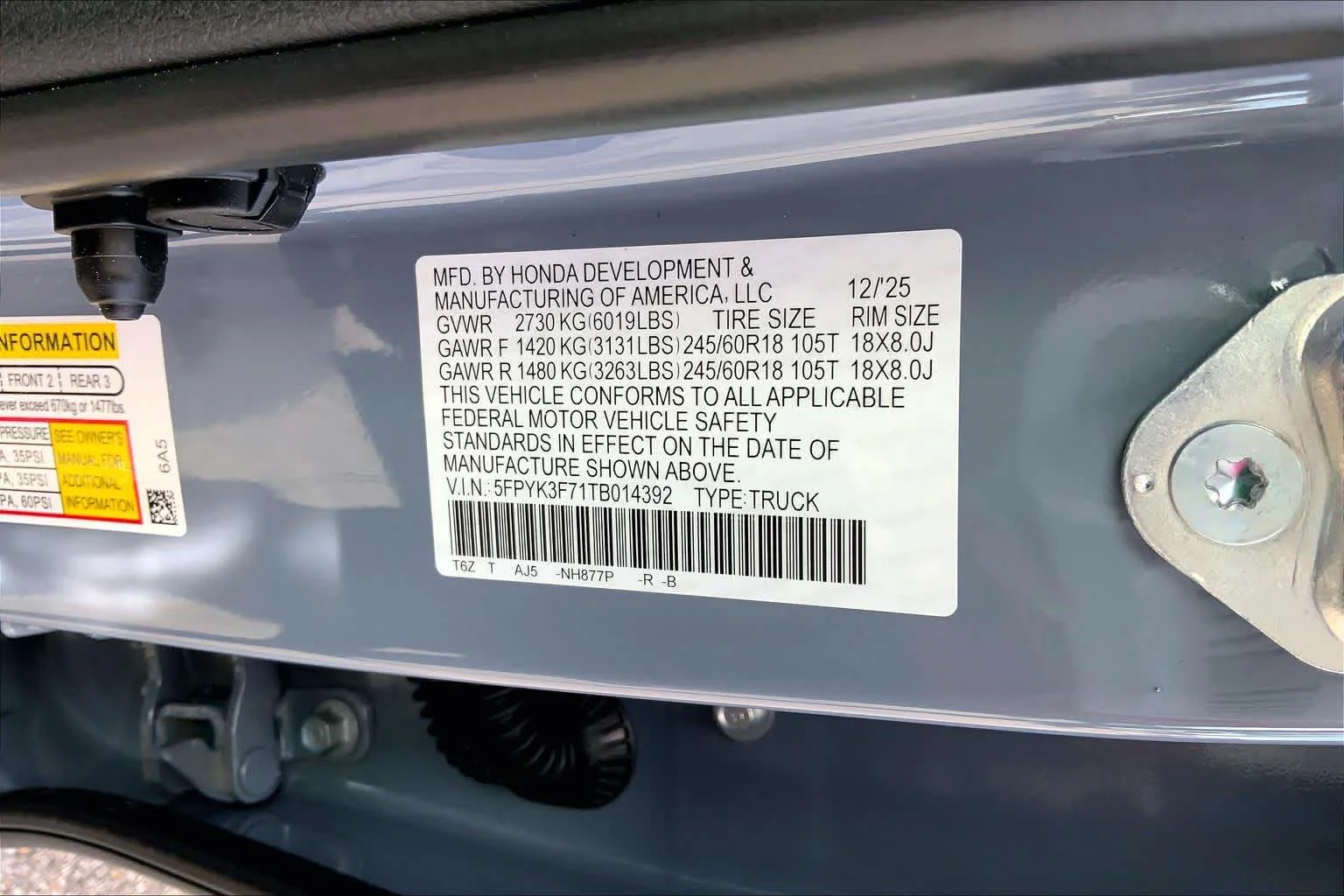 2026 Honda Ridgeline TrailSport - Photo 18
