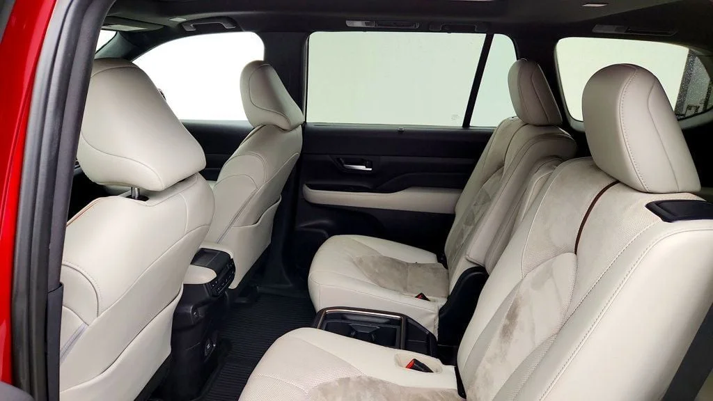 Used 2025 Ruby Flare Pearl Toyota Hybrid MAX Platinum AWD w/ Illuminated Cargo Sill image 20