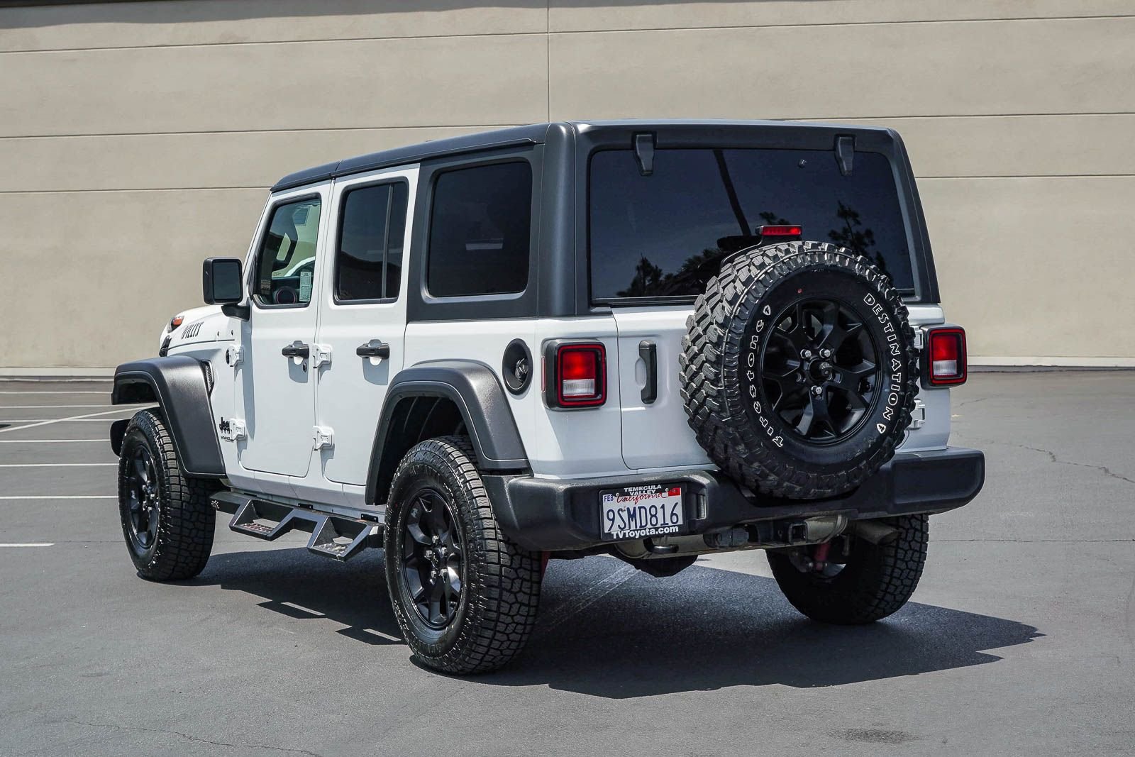 Used 2021 Bright White Clearcoat Jeep Unlimited Willys image 5