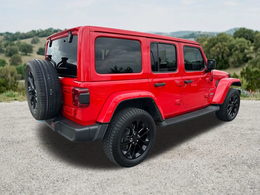 Used 2022 Red Jeep Unlimited Sahara 4xe image 9