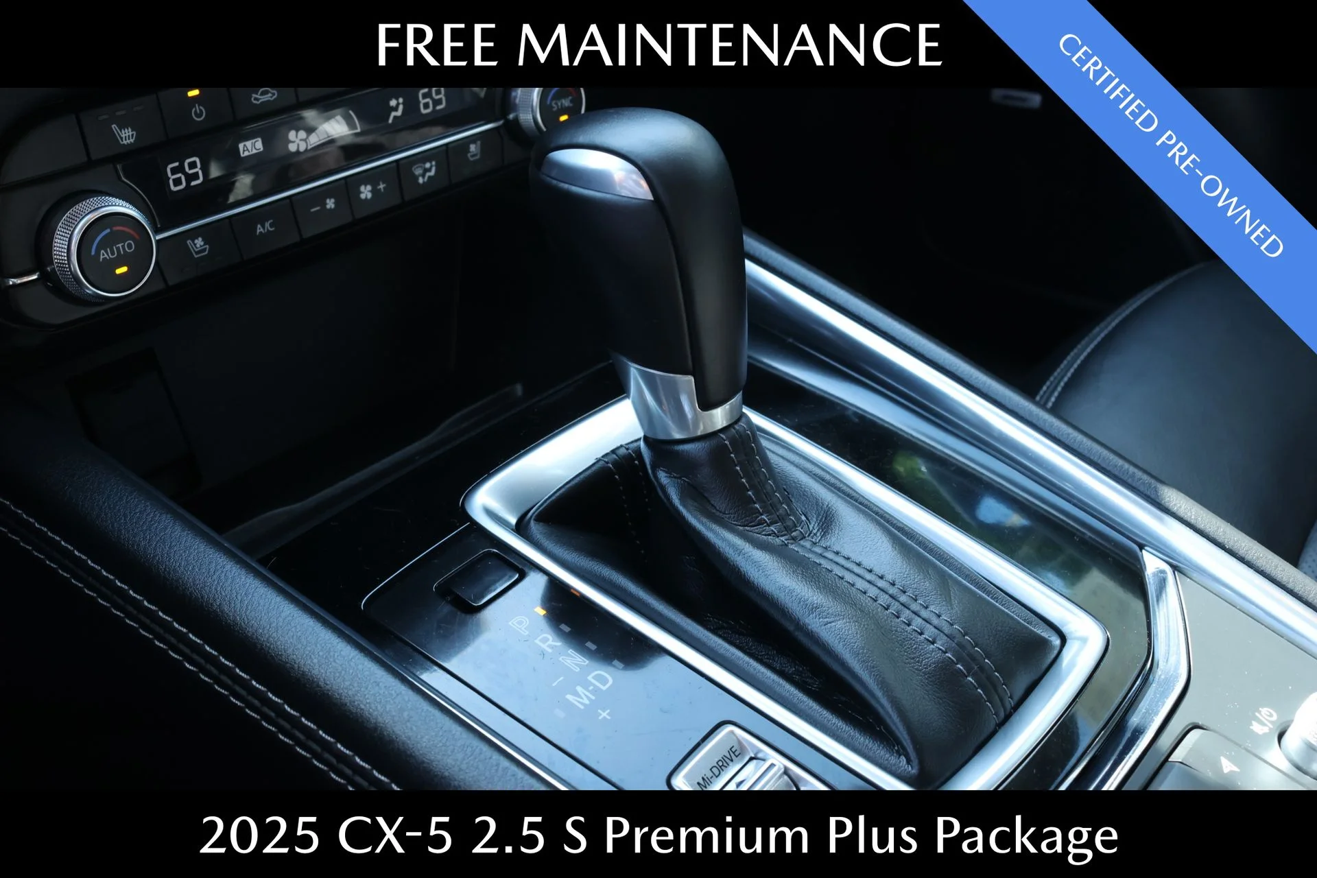 Certified Used 2025 Black Mazda 2.5 S Premium Plus Package image 15
