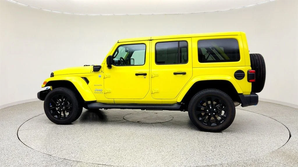 Used 2023 High Velocity Clearcoat Jeep Sahara 4x4 w/ Cold Weather Group & Body-Color Hard Top image 8