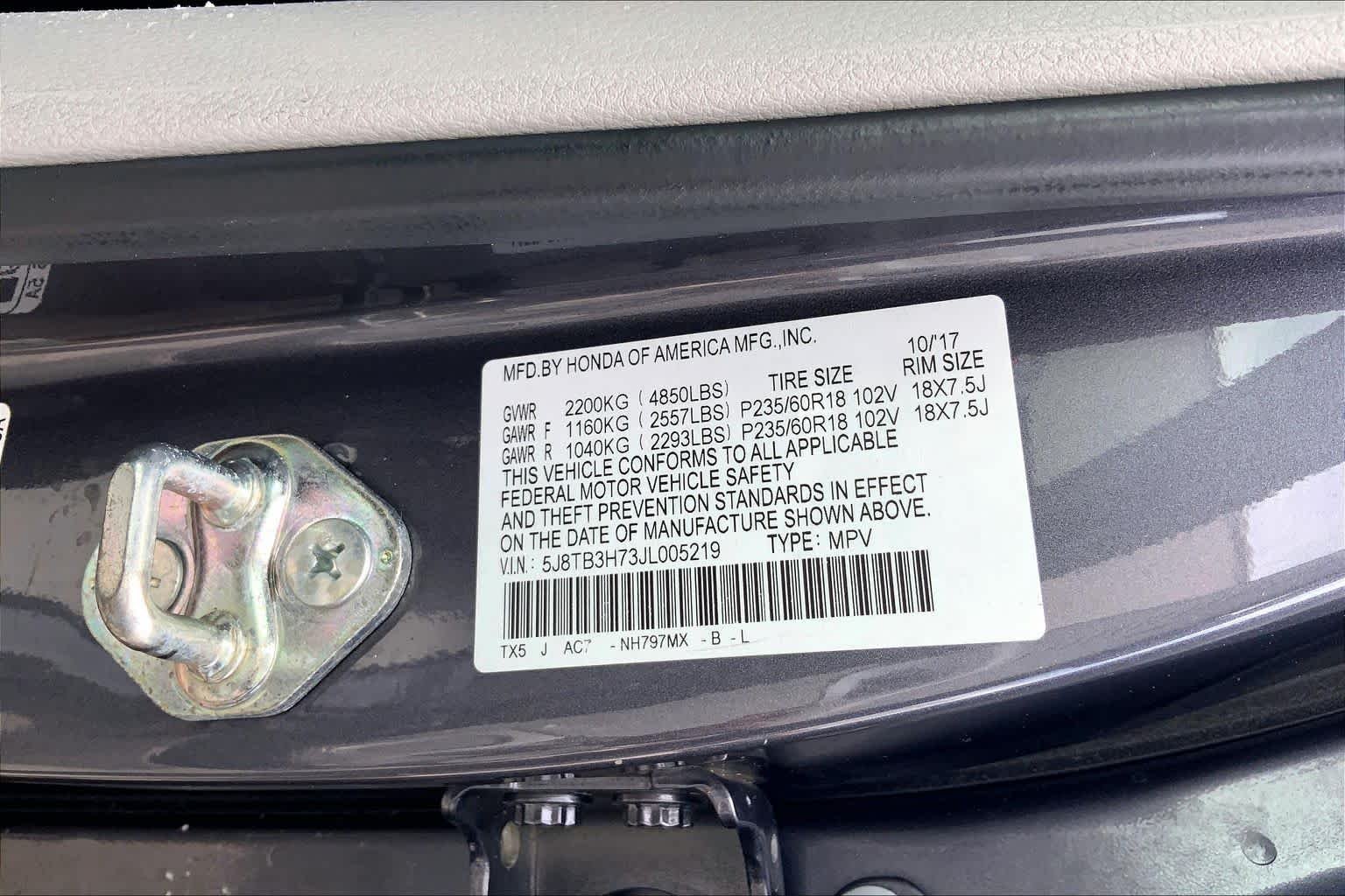 Used 2018 Modern Steel Metallic Acura w/Advance Pkg image 37