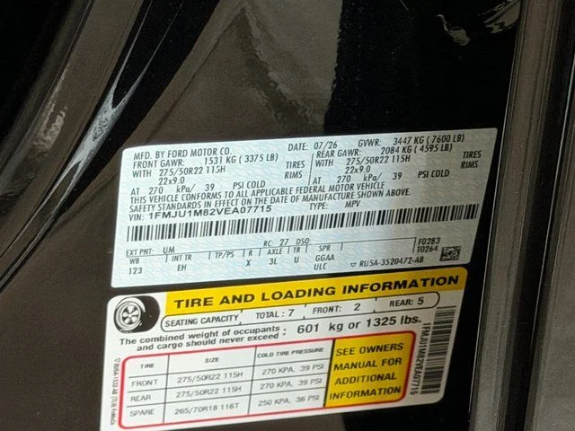 New 2027 Agate Black Metallic Ford Platinum image 41