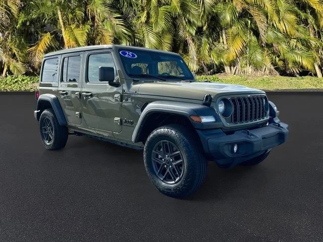 Certified Used 2025 Green Jeep Sport S image 2