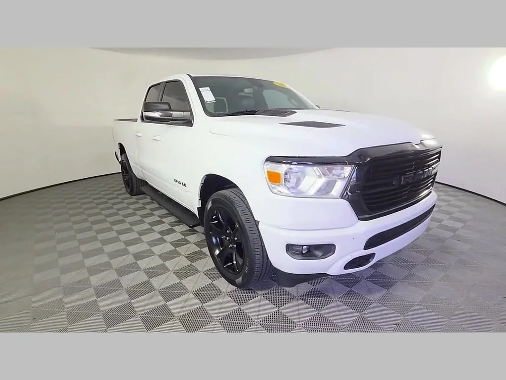 Used 2021 Bright White Clearcoat Ram Big Horn image 53