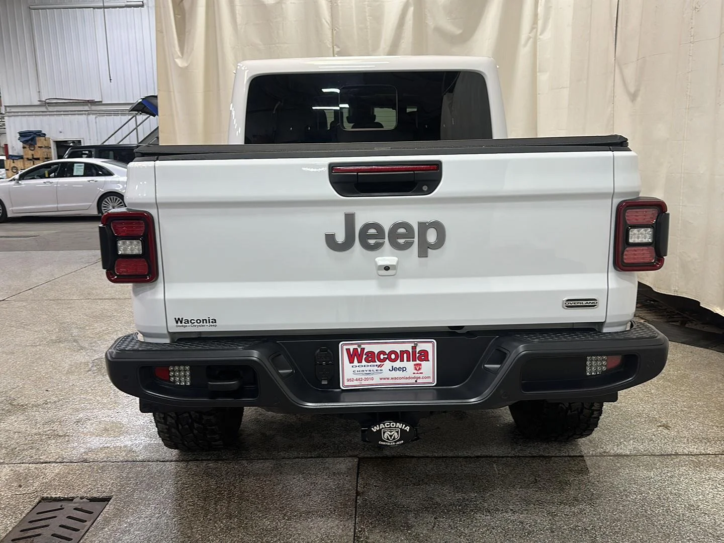 Used 2021 Bright White Clearcoat Jeep Overland image 4