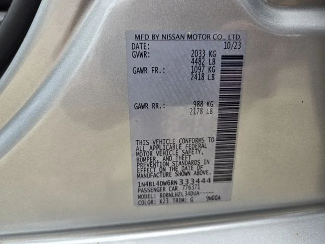 Used 2024 Brilliant Silver Metallic Nissan 2.5 SV image 9
