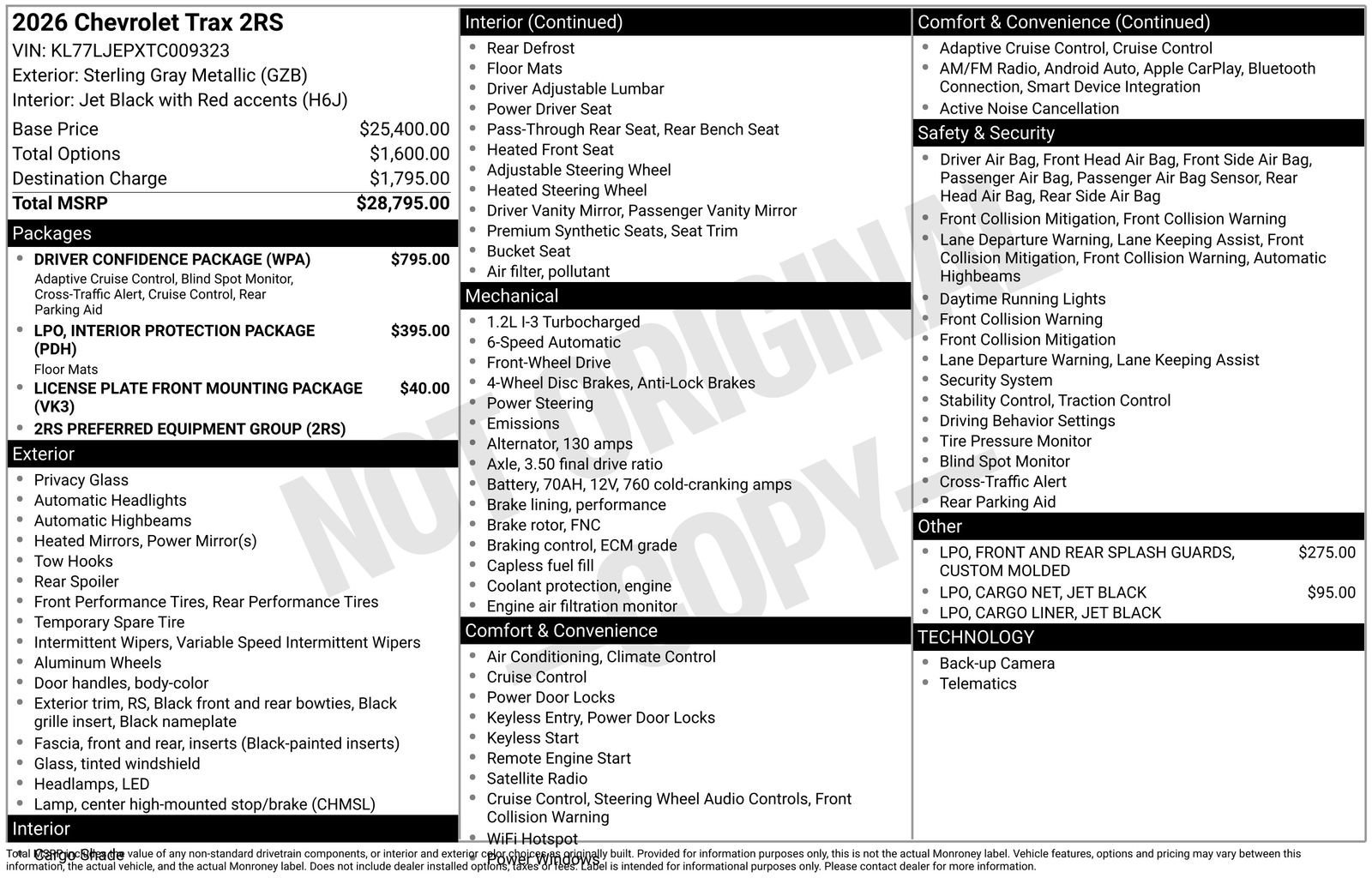 2026 Chevrolet Trax RS - Photo 16