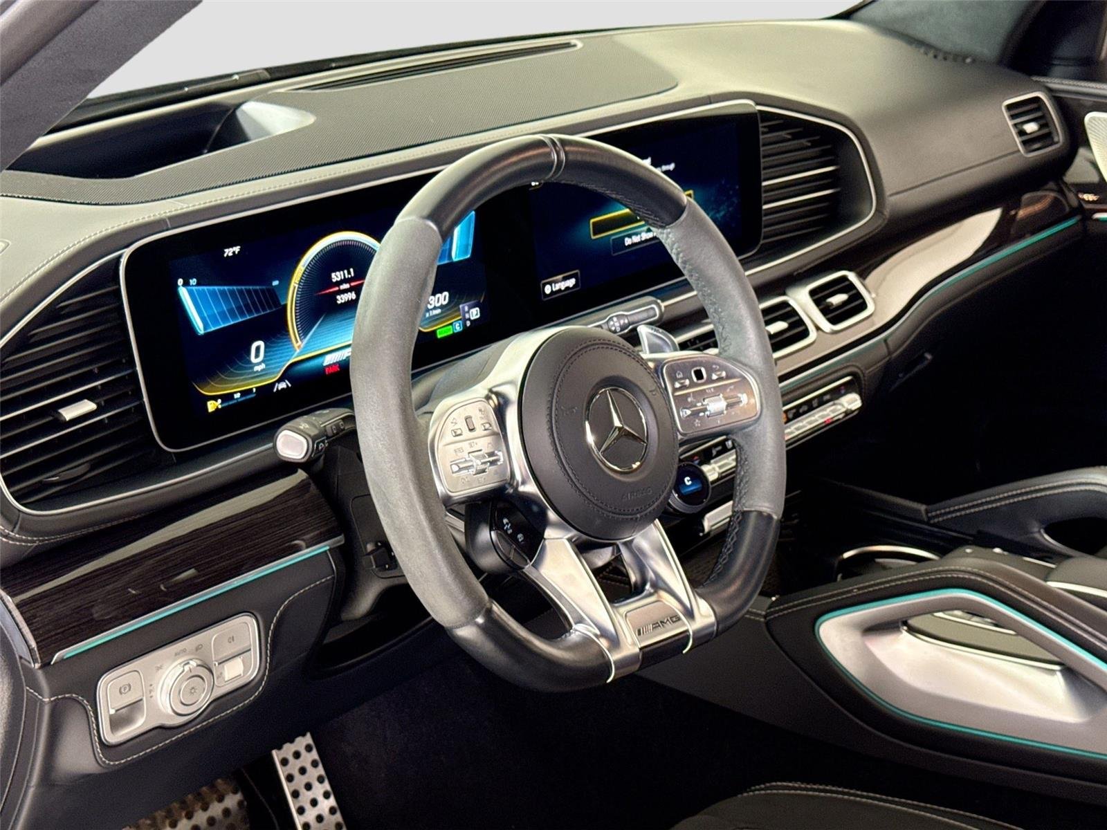 Used 2023 Cirrus Silver Metallic Mercedes-Benz AMG® GLS 63 | AMG® Performance Steering Wheel | Heated/Cooled Seats image 16