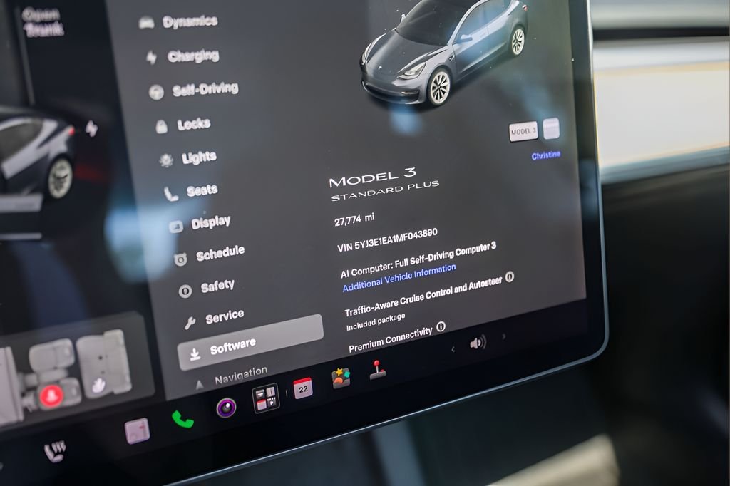 Used 2021 Silver Tesla Standard Range Plus image 17