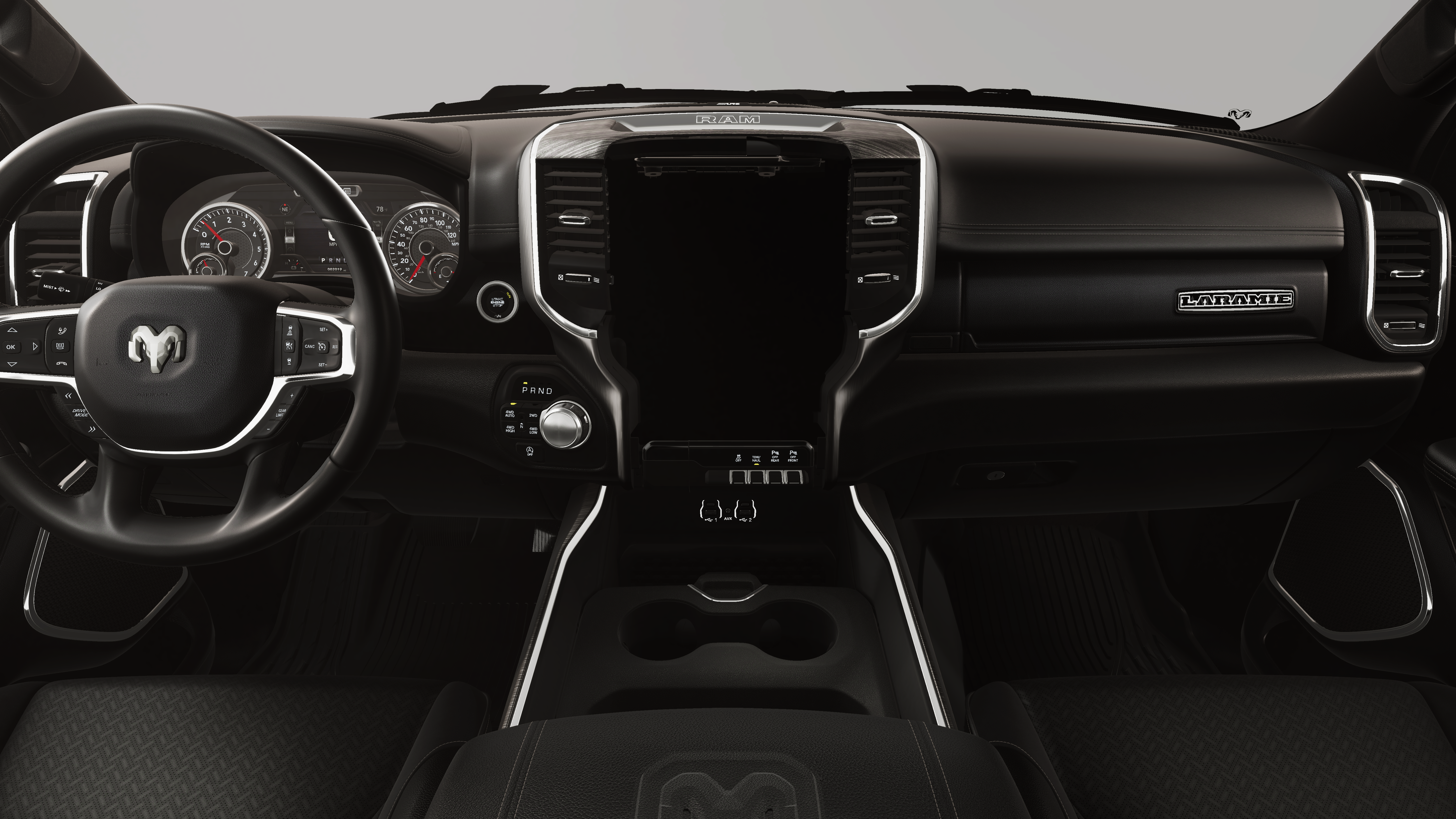 New 2026 Diamond Black Crystal Pearl-Coat Exterior Paint RAM LARAMIE image 18
