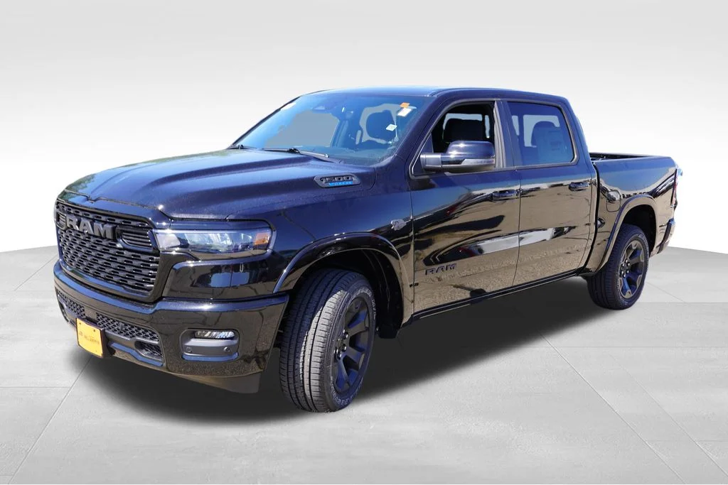 New 2027 Diamond Black Crystal Pearl-Coat Exterior Paint RAM Big Horn image 7