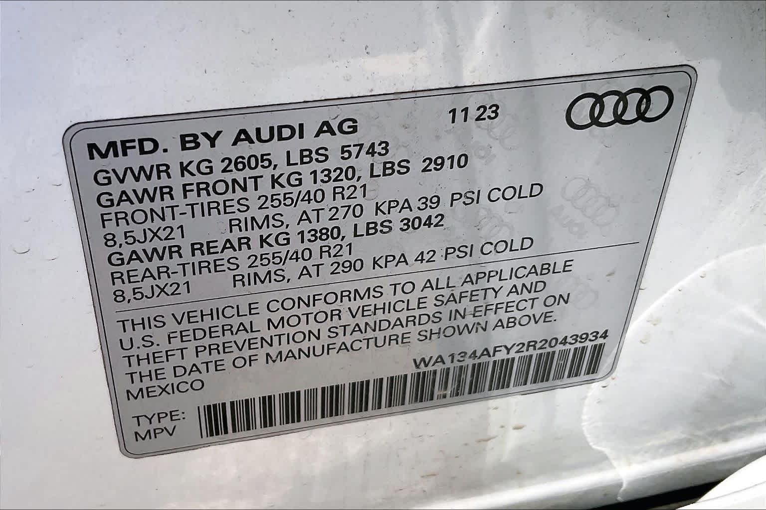 Used 2024 Glacier White Metallic Audi Prestige image 34