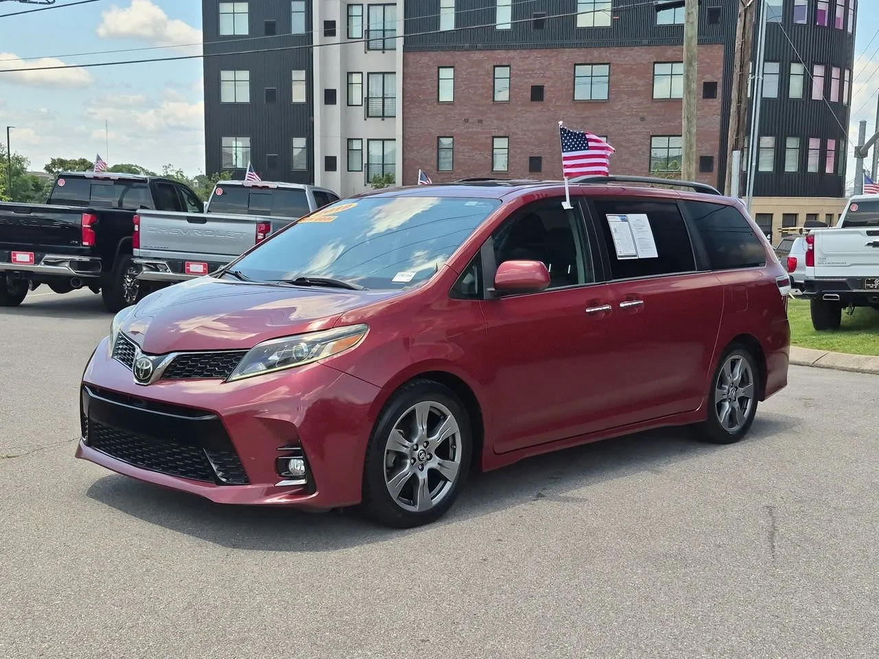 Used 2019 Red Toyota SE image 1