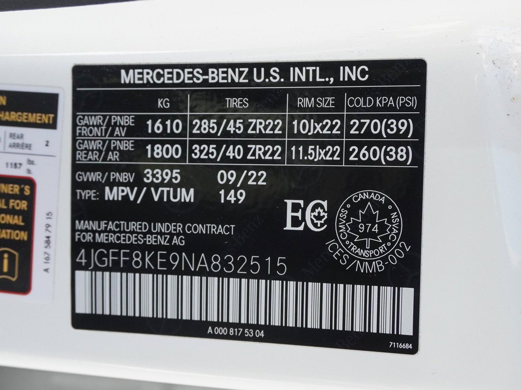 Used 2022 White Mercedes-Benz GLS 63 AMG® image 68