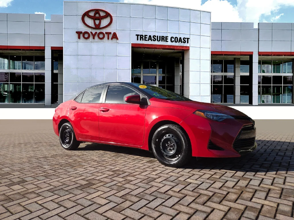 Used 2018 Red Toyota LE image 1