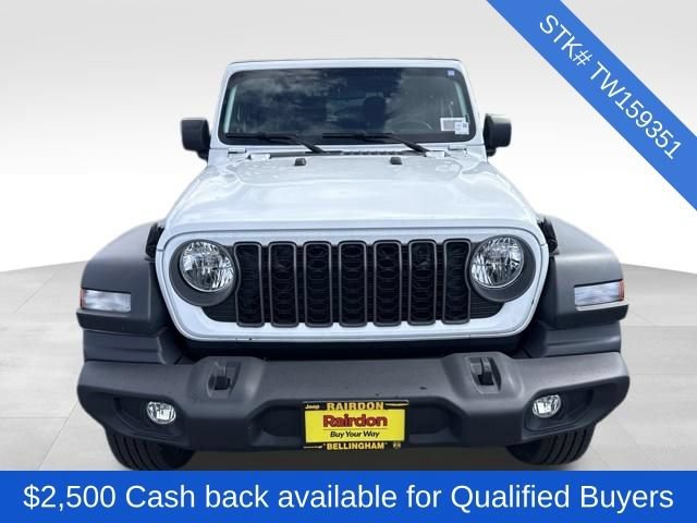 New 2026 Bright White Clear-Coat Exterior Paint Jeep Sport image 2
