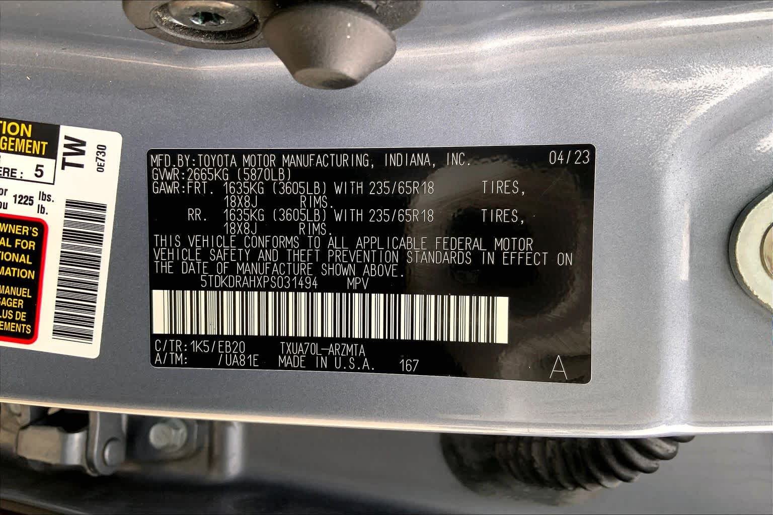 Used 2023 Moon Dust Toyota XLE image 34
