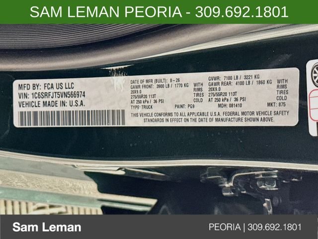 New 2027 Serrano-Green Metallic Exterior Paint RAM Laramie image 31