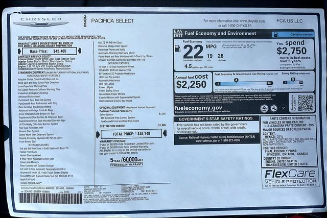 2026 Chrysler Pacifica Select - Photo 14