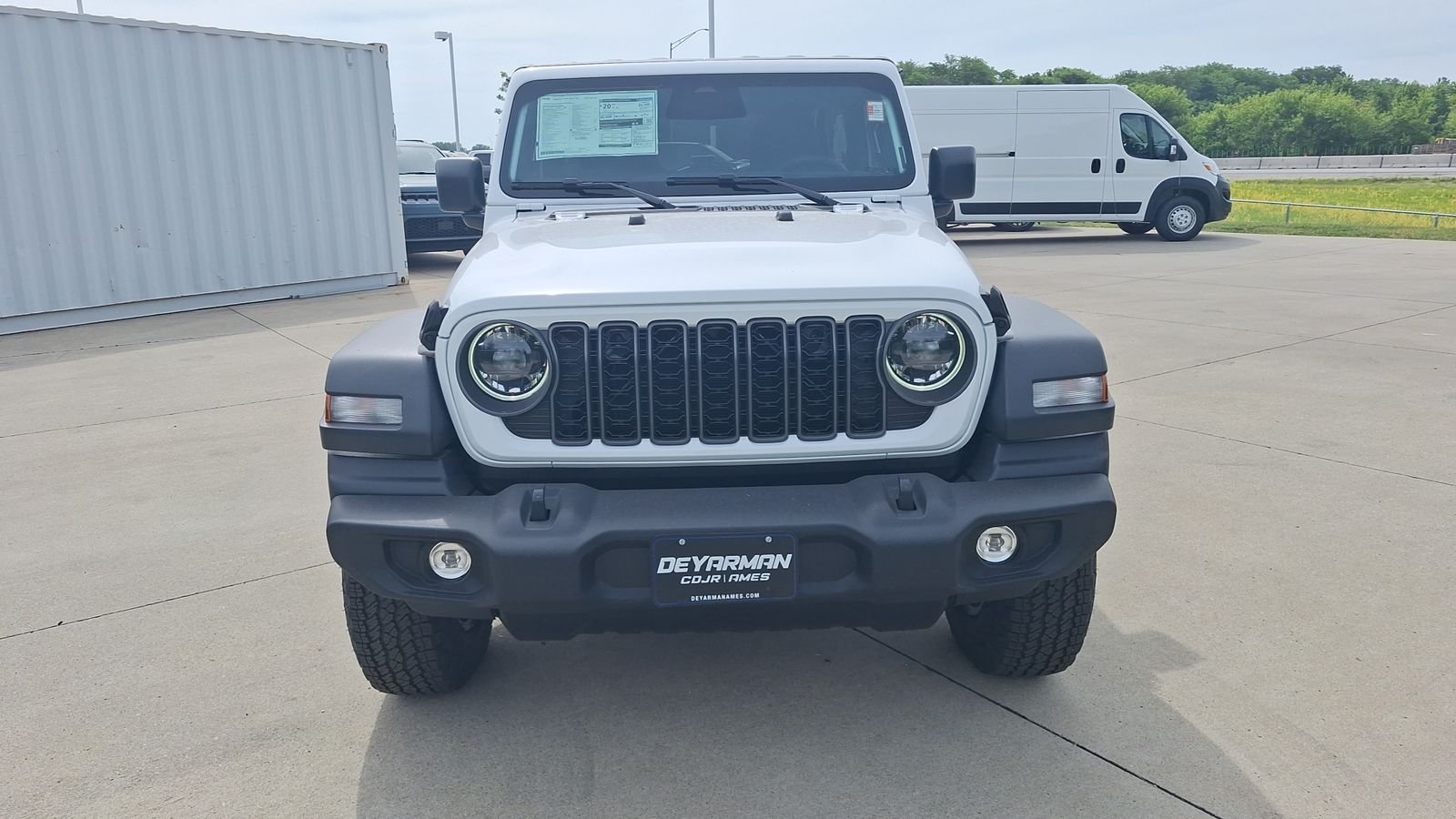 New 2026 Bright White Clear-Coat Exterior Paint Jeep Sport S image 8