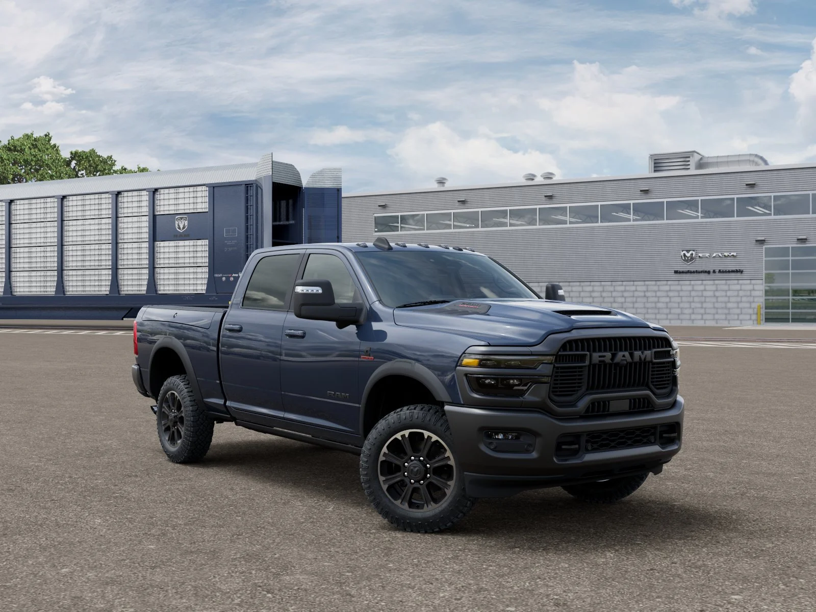 New 2026 Forged Blue Metallic Exterior Paint RAM Rebel image 4