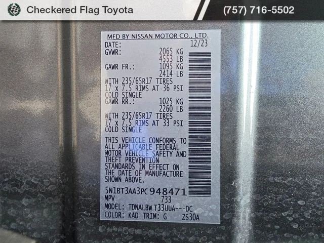 Used 2023 Gun Metallic Nissan S image 47
