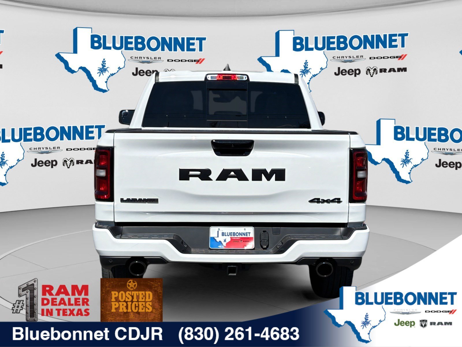 New 2026 Bright White Clear-Coat Exterior Paint RAM Laramie image 6