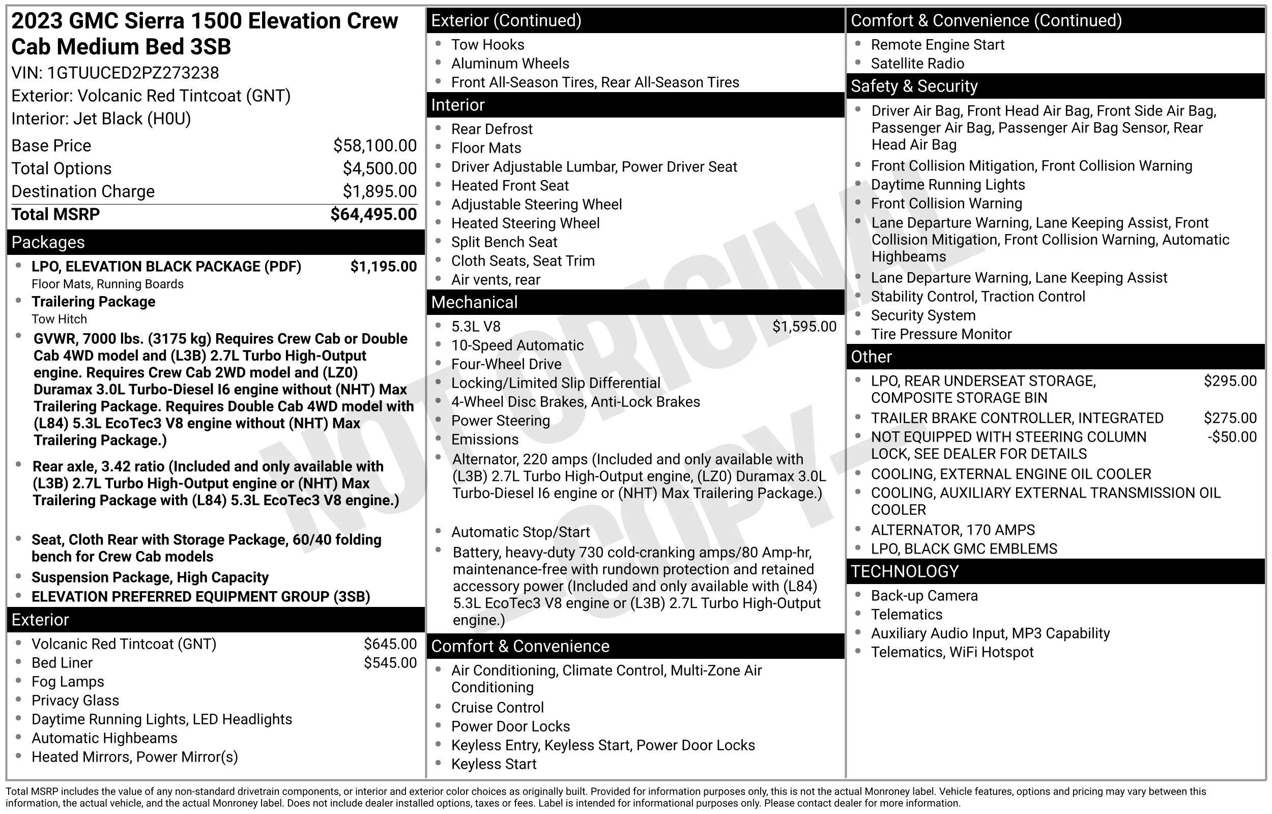 Used 2023 Volcanic Red Tintcoat GMC Elevation image 16